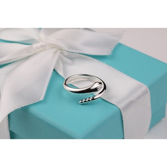 Tiffany & Co. Vintage Elsa Peretti Snake Ring Sterling Silver Size 6 - Picture 4 of 9